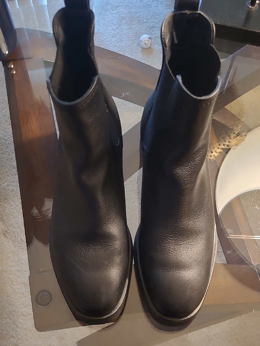 Paul Green Black Leather Chelsea Boots